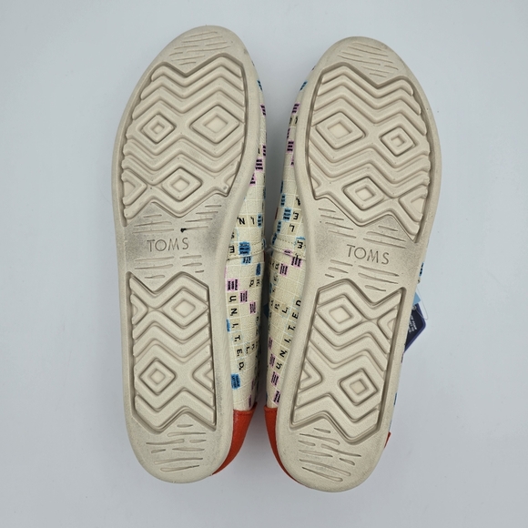 NWT TOMS Scrabble Gameboard Print Faux Fur Lined Alpargata Slip-ons, Women's 12 - Picture 11 of 16